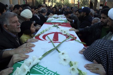 /گزارش تصويري/ تشييع دو شهيد مدافع حرم در سمنان