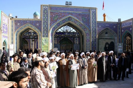 /گزارش تصويري/ تجمع اعتراض‌آمیز در محکومیت اهانت به پیامبر اسلام (ص) - سمنان